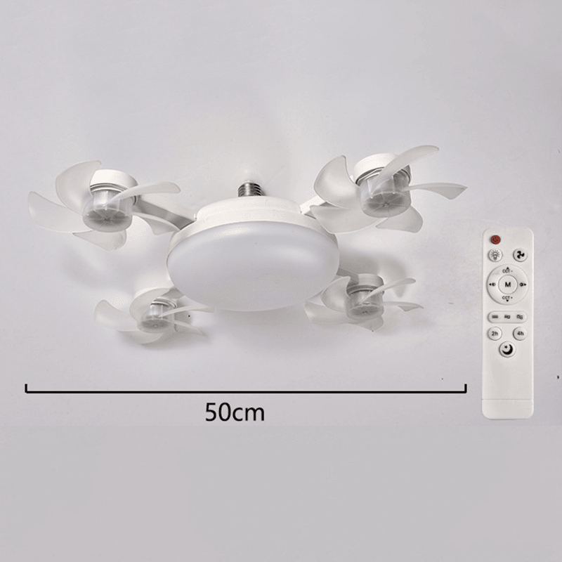 Remote-Controlled LED Ceiling Fan Light