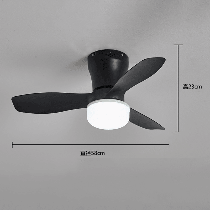 Remote-Controlled LED Ceiling Fan Light