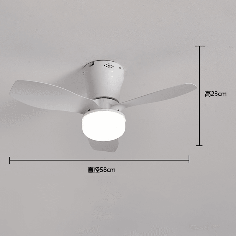 Remote-Controlled LED Ceiling Fan Light
