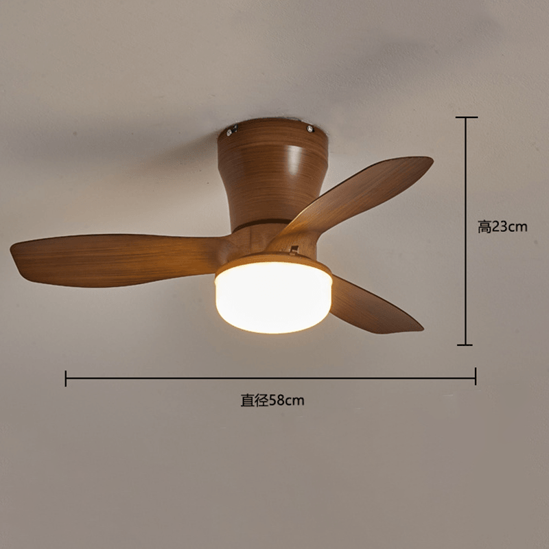 Remote-Controlled LED Ceiling Fan Light